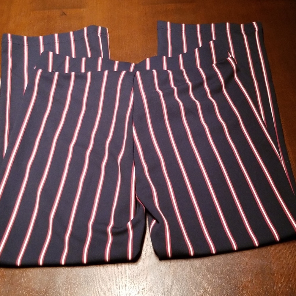 🆕️Large Navy striped palazzo pants - Picture 3 of 6